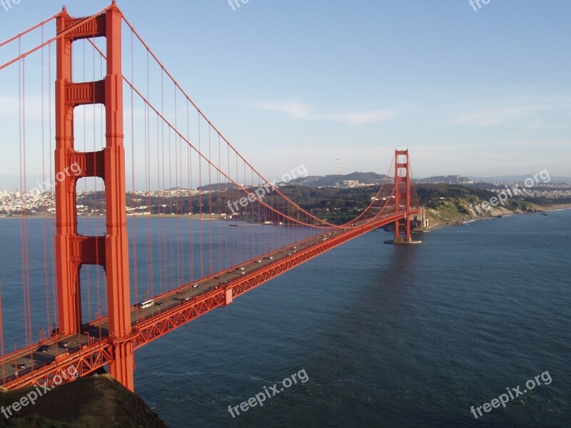 Bridge Golden Gate Towers San Francisco Bay