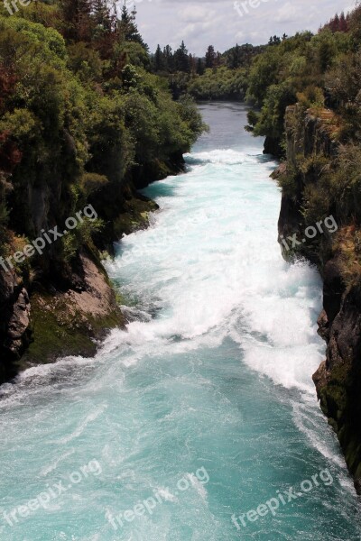 Waterfall New Zealand Hookah If Nature Water