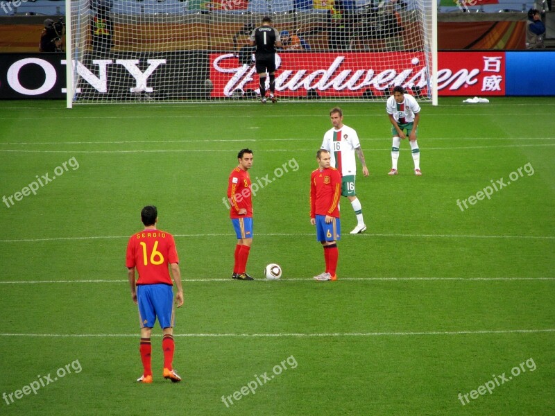 World Cup 2010 Spain Portugal Iniesta Xavi