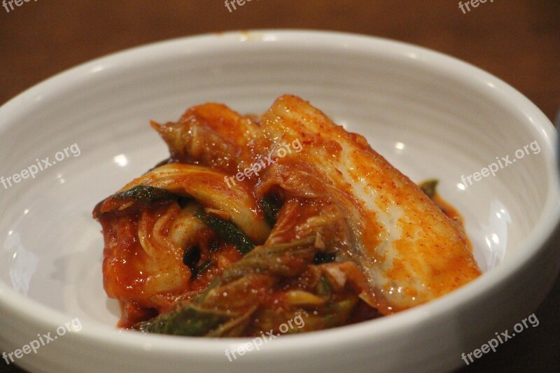 Side Dish Kimchi Free Photos