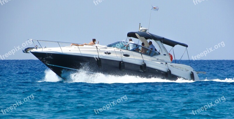 Speed Boat Sea Speed Fun Leisure