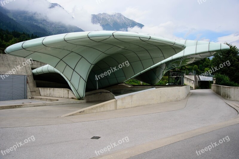 Architecture Modern Zaha Hadid Hungerburgbahn Track Mountain Station