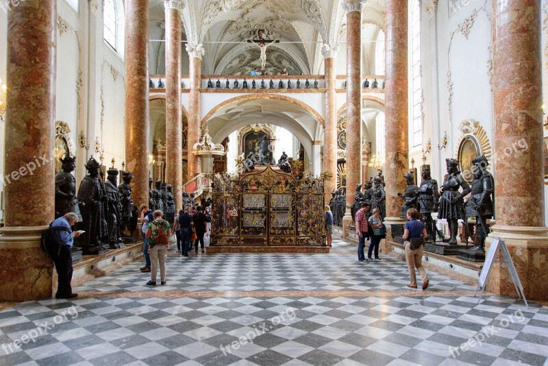 Church Schwarzmander Hofkirche Innsbruck Tyrol