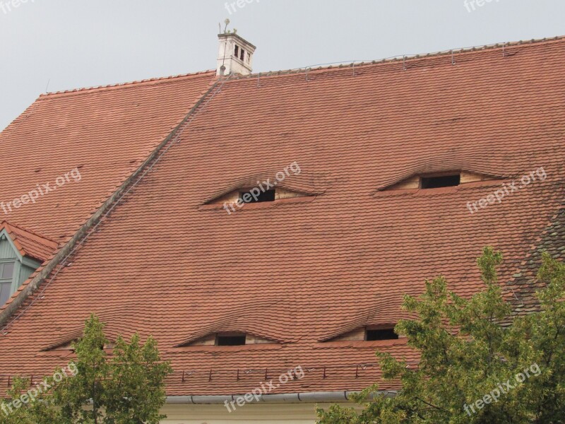 Sibiu Transylvania Romania Roof Eye