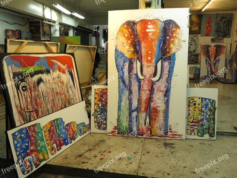 Gallery Painting Elephant Music Painted