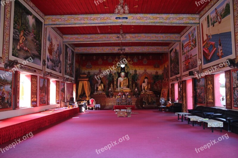 Buddhist Temple Interior Temple Complex Buddhist Temple