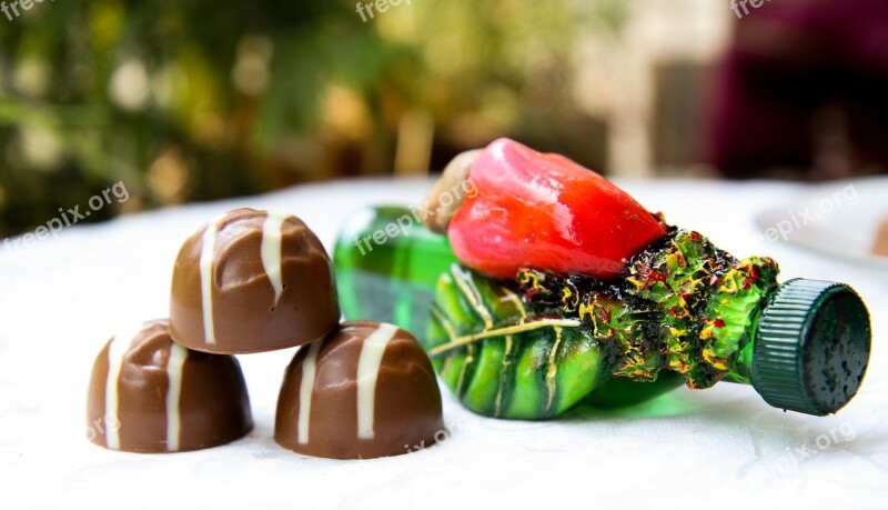 Chocolates Happy Food Eating Cheerful