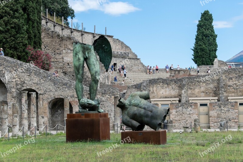 Pompeii Statue Italy Free Photos