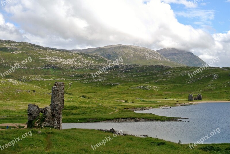 Castle Scotland Ardvreck Scottish Fortress