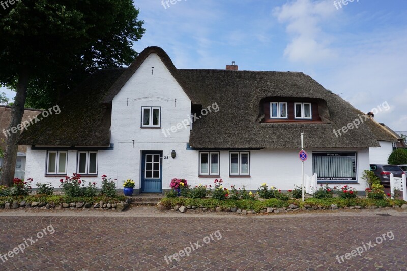 Friesland Föhr Thatched Roof Architecture Friesenhaus