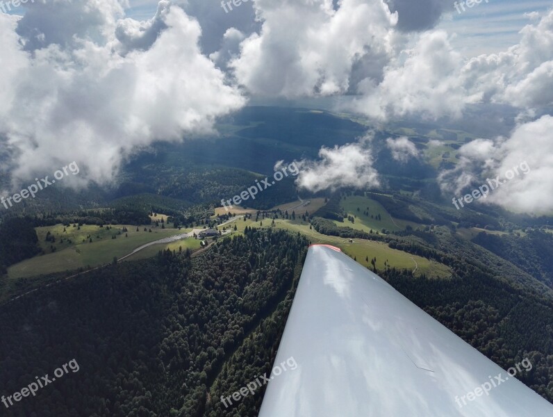 Kandel From The Glider Black Forest Forest Landscape