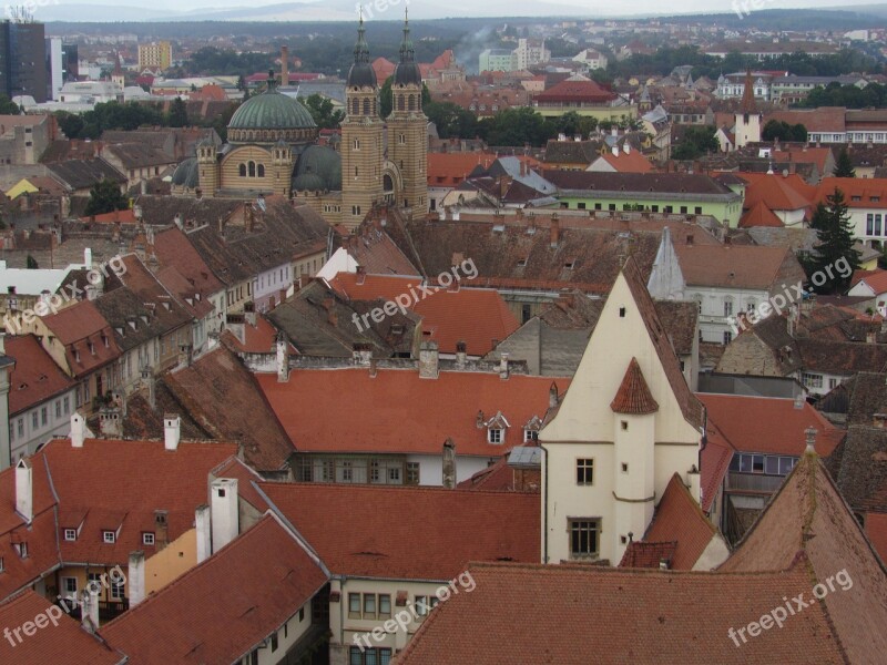 Sibiu Transylvania Romania Buildings Center