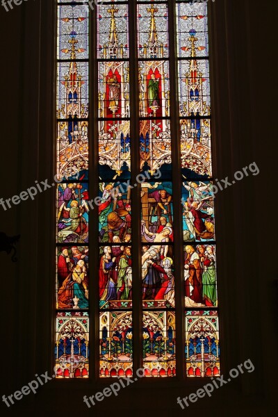 Stained Glass Window Church Sacral Architecture Glass Cathedral