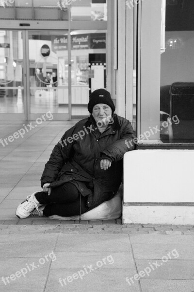 Homeless Woman Poverty Homelessness Female