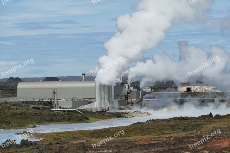 Iceland Power Plant Geothermal Energy Geothermal Geo Thermal Power Plant