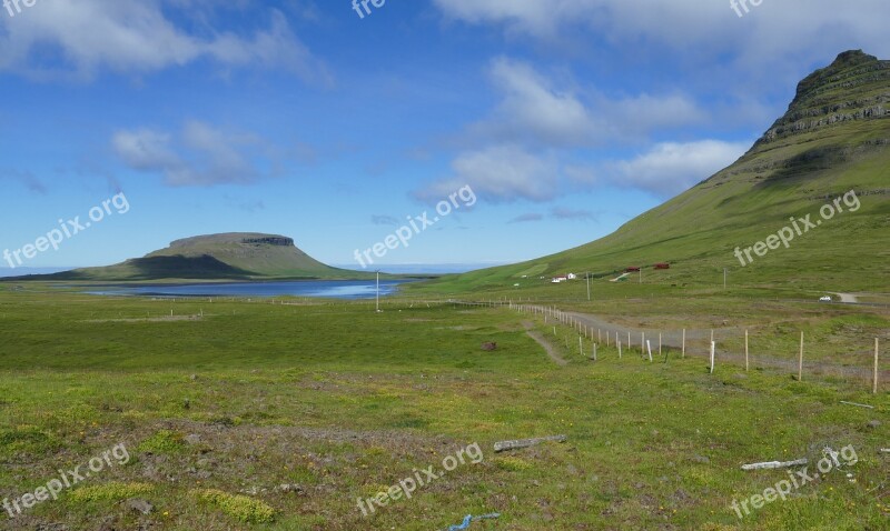 Iceland Nature Rock Mountain Panorama