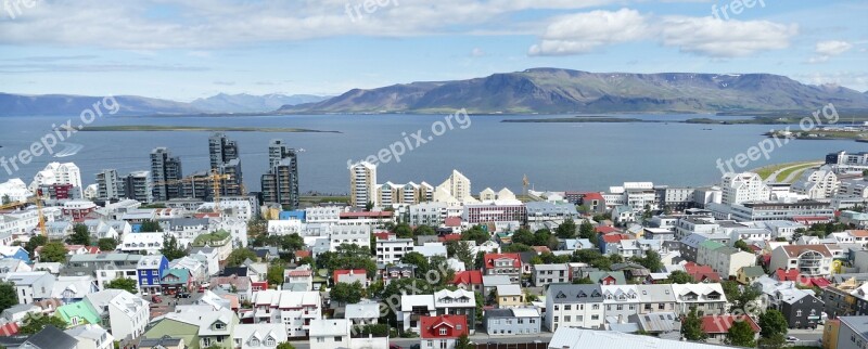 Iceland Reykjavik Port Hallgrímskirkja Outlook