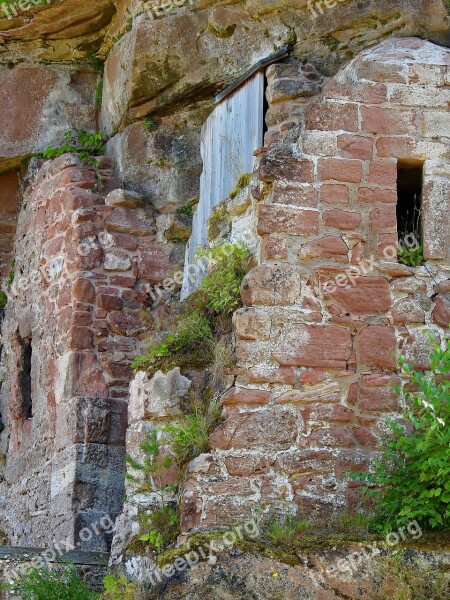 Castle Ruin Middle Ages Wall Knight's Castle