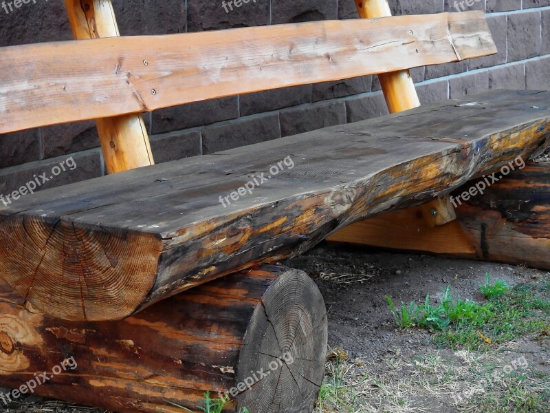 Bank Wooden Bench Bench Rest Nature