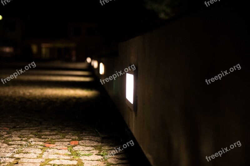 Light Night Pavement Street City