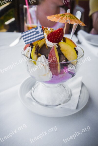 Dessert Ice Cream Fruit Food Sweet