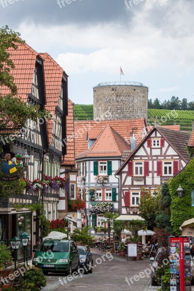 Besigheim Kirch Road Historic Center Truss Swabia