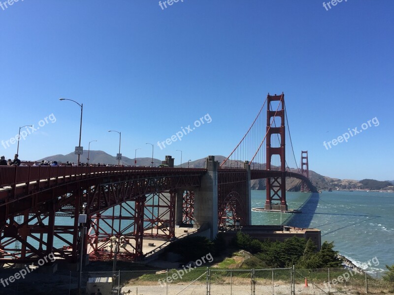 Golden Gate Bridge Bridge Coast Bridge Free Photos