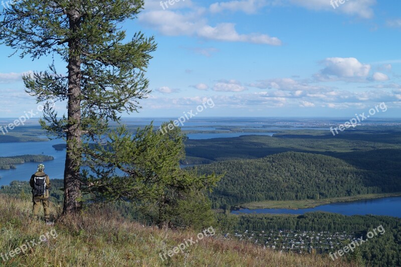 Mountains Ural Summer Lake View