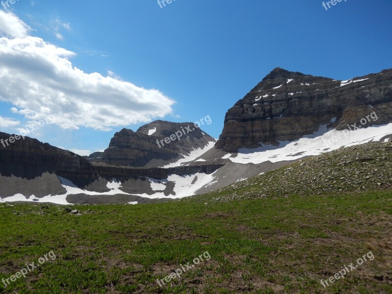 Timpanogos Mountain Landscape Nature Nature Landscape