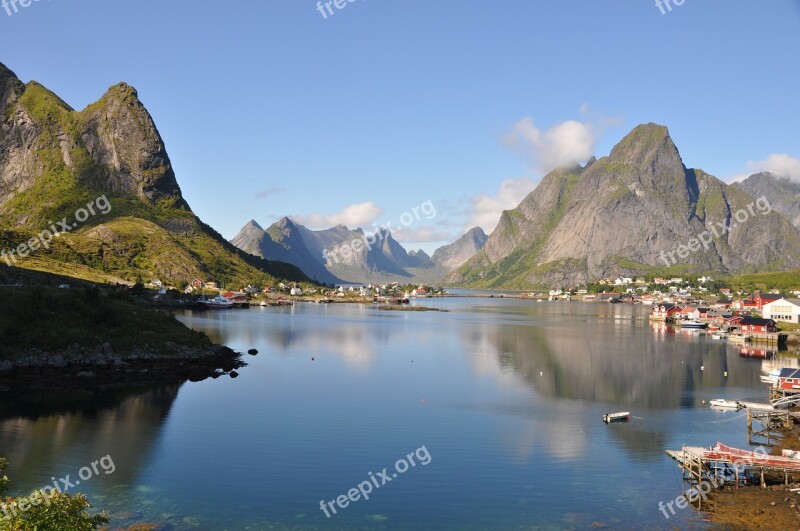 Lofoten Norway Scandinavia Moskenes Landscape