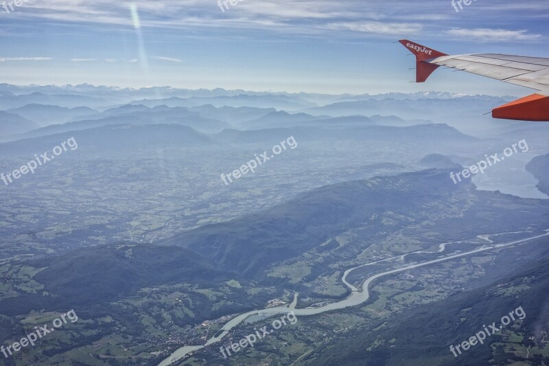 Aircraft Flying Switzerland Easyjet Sky