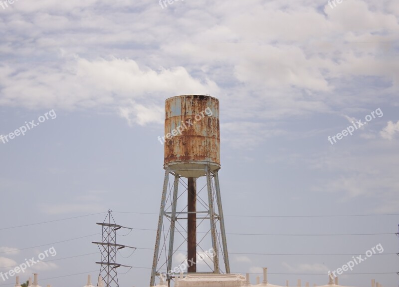 Industry Water Tower Industrial Tower Water