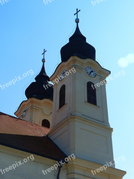 Tihany Abbey Church Church Onion Dome Balaton