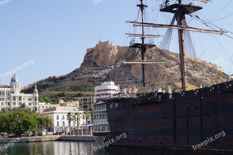 Alicante Blue Sky Spain Summer Sun