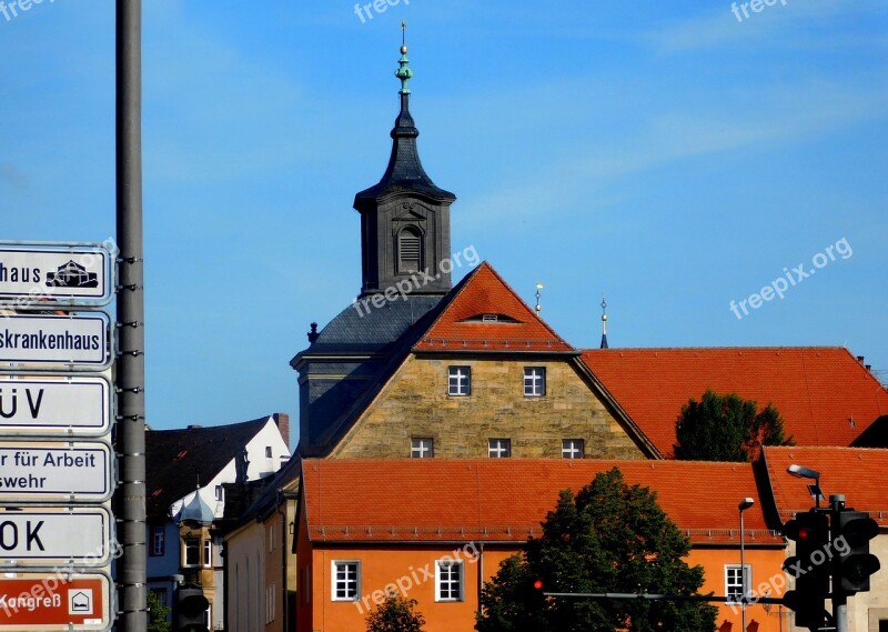 City View Steeple Hospital Church Bayreuth Upper Franconia