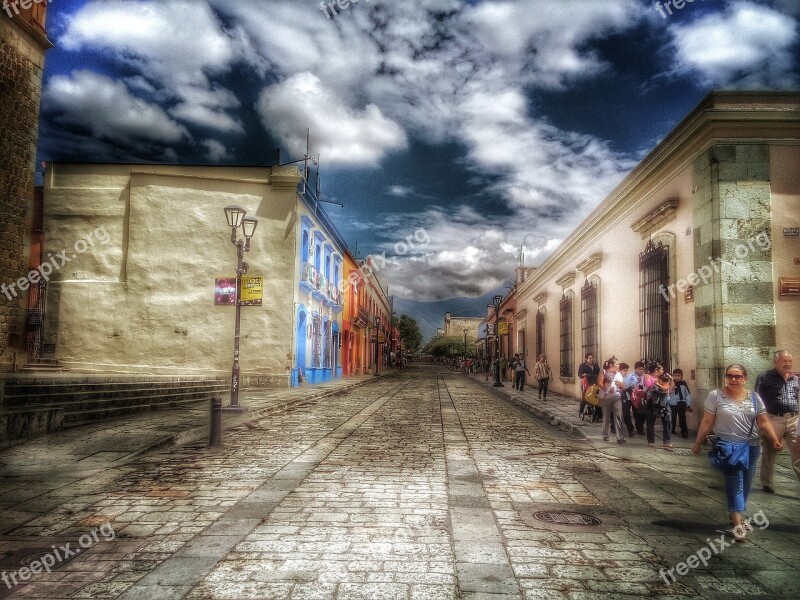 Colonial Oaxaca Historic Centre Street Free Photos