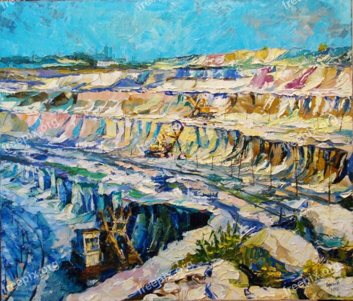 Quarry Canvas Oil Free Photos