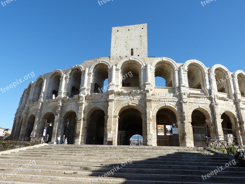 Arles France Historic Center Historically Rhône