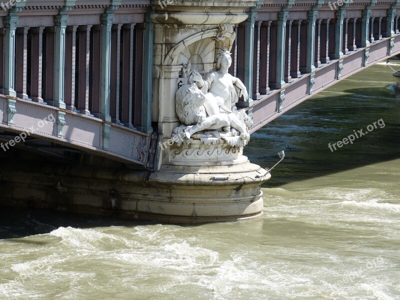 Lyon Rhône River Historic Center City