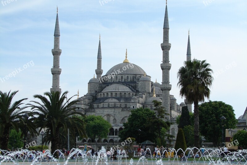 Mosque Istanbul Turkey Blue Mosque Free Photos