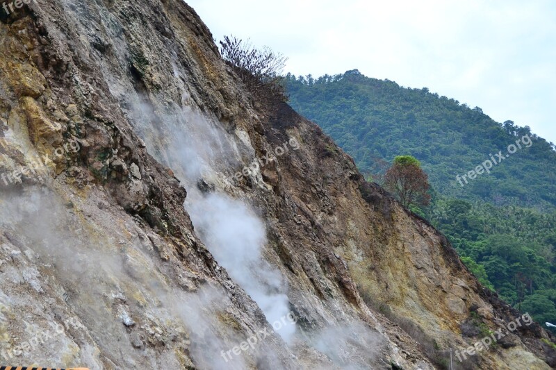 Sulphur Rocks Pools Volcanic Travel