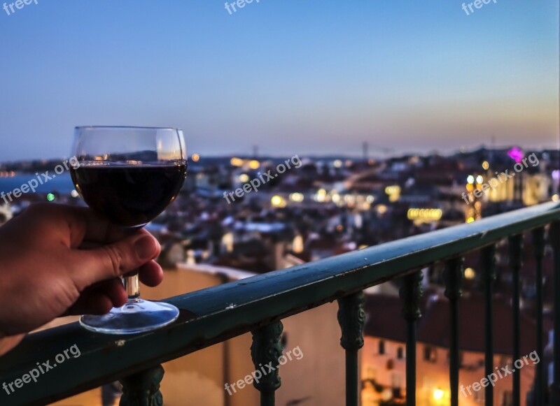 Wine Lisbon Enjoy City Evening