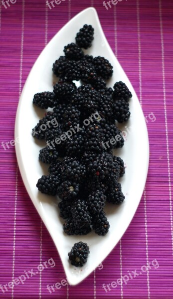 Blackberries Wild Berries Berry Healthy Fruit