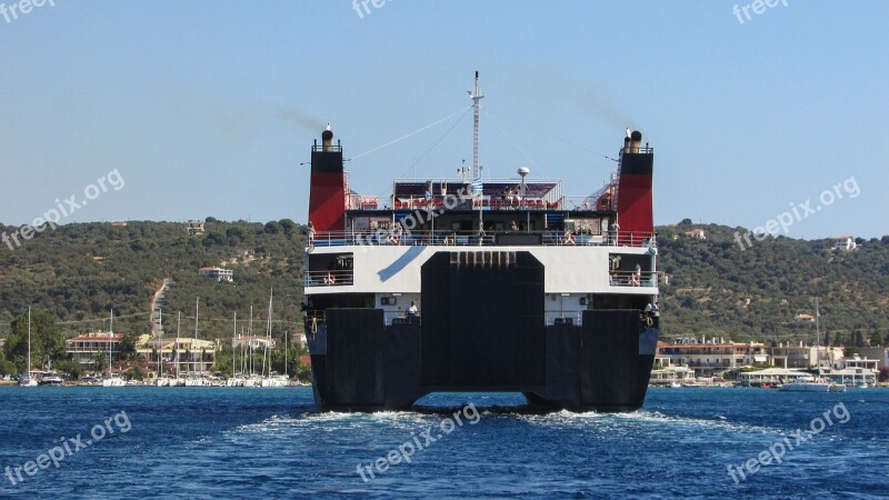 Departure Boat Ship Sea Summer