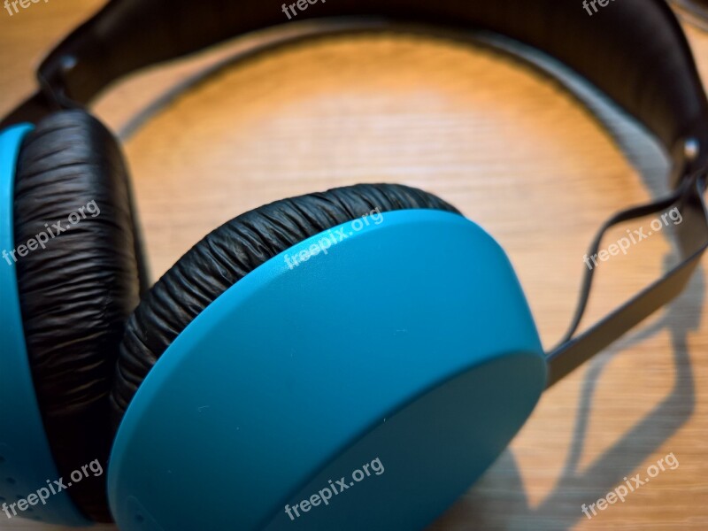 Headset Headphones Music Blue Free Photos