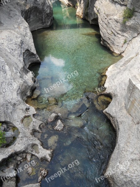 River Water Stones Mountains Landscape Water