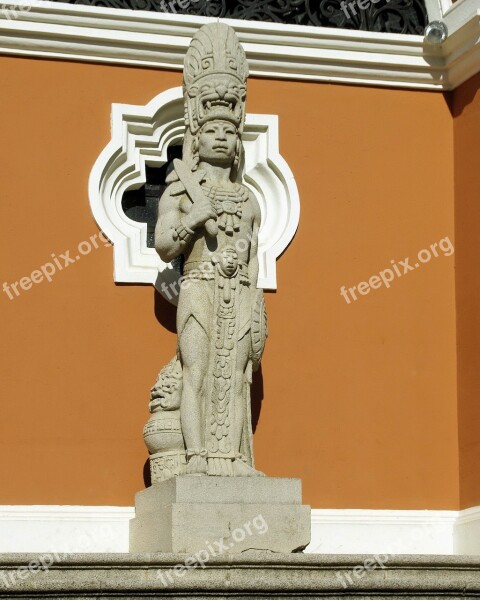 Guatemala Statue Maya Ethnic Civilization