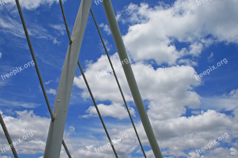 Railing Of Cruise Vessel Railing White Restraint Sky