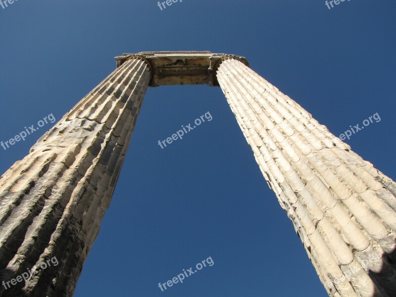 Didyma Temple Turkey Columns Apollo