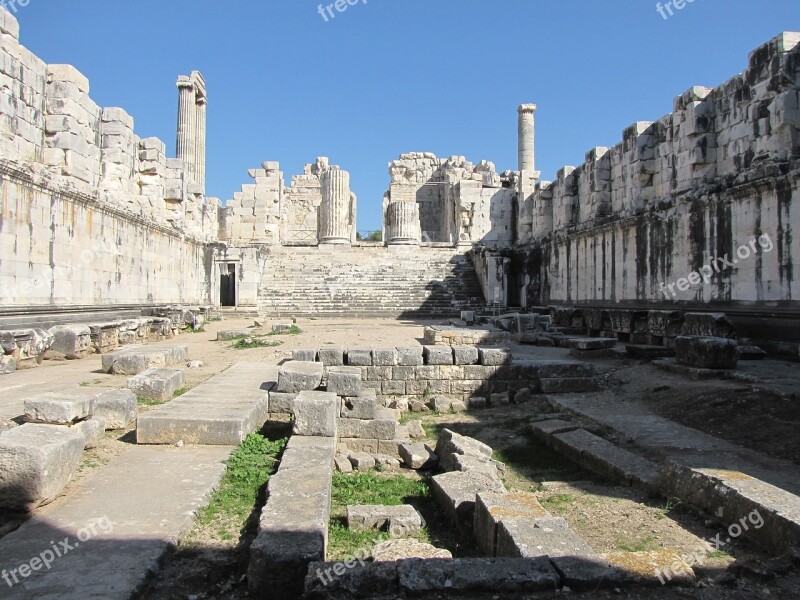 Didyma Temple Turkey Apollo Free Photos